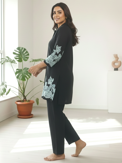 Reet Onyx Embroidered Co-ord Set