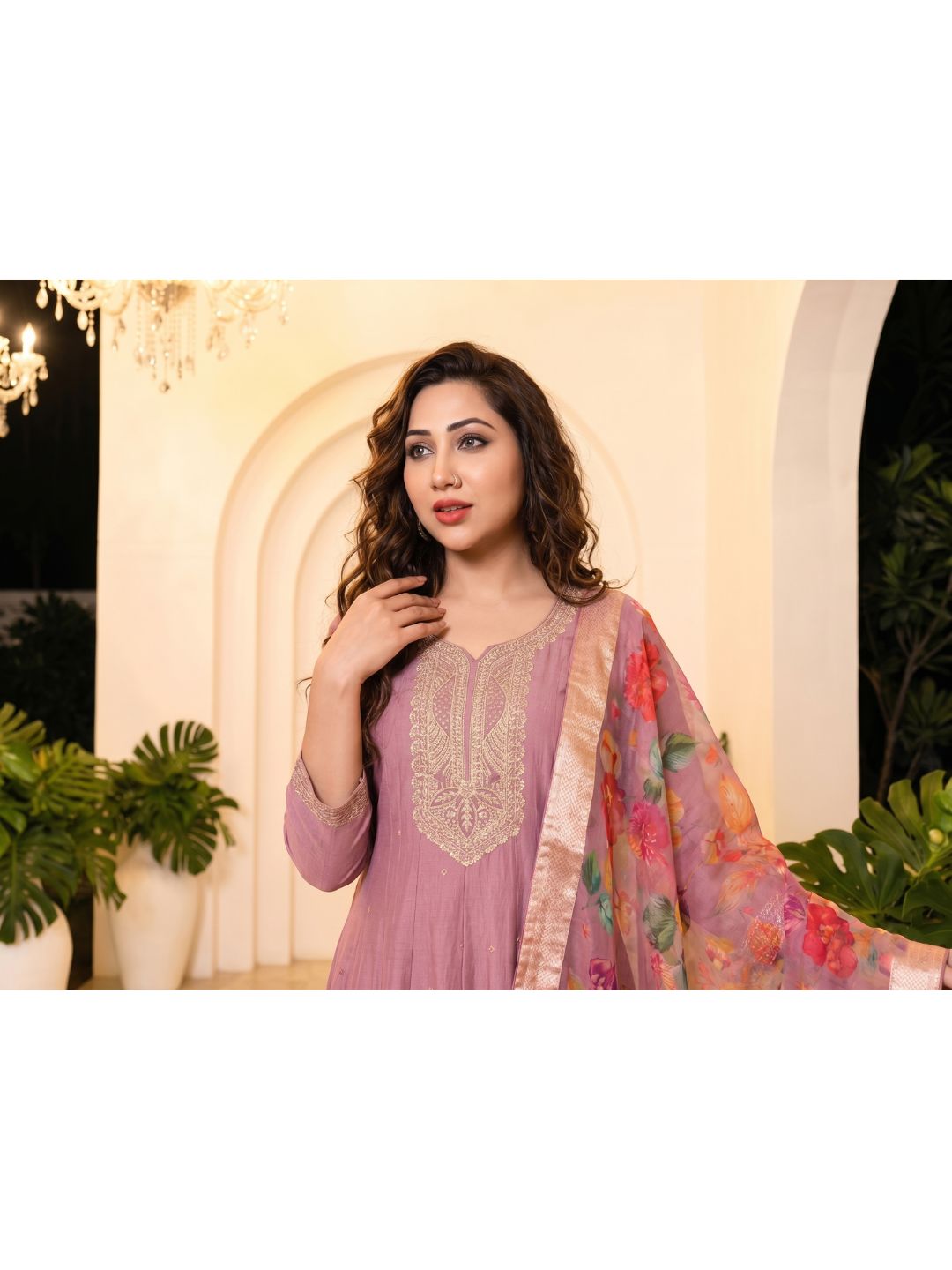 Shanti Salmon Full Work Suit Set