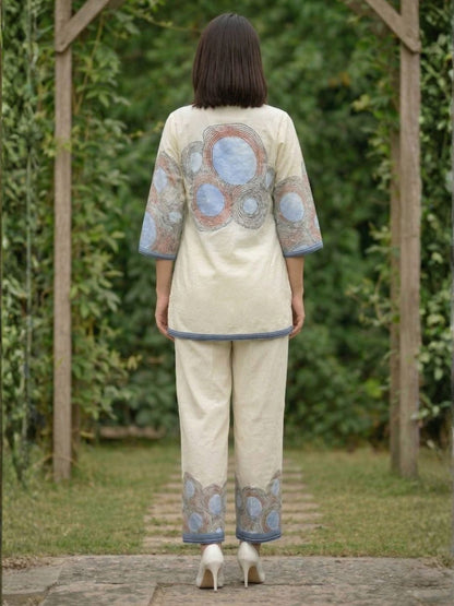 Viyona spatial printed co-ord set
