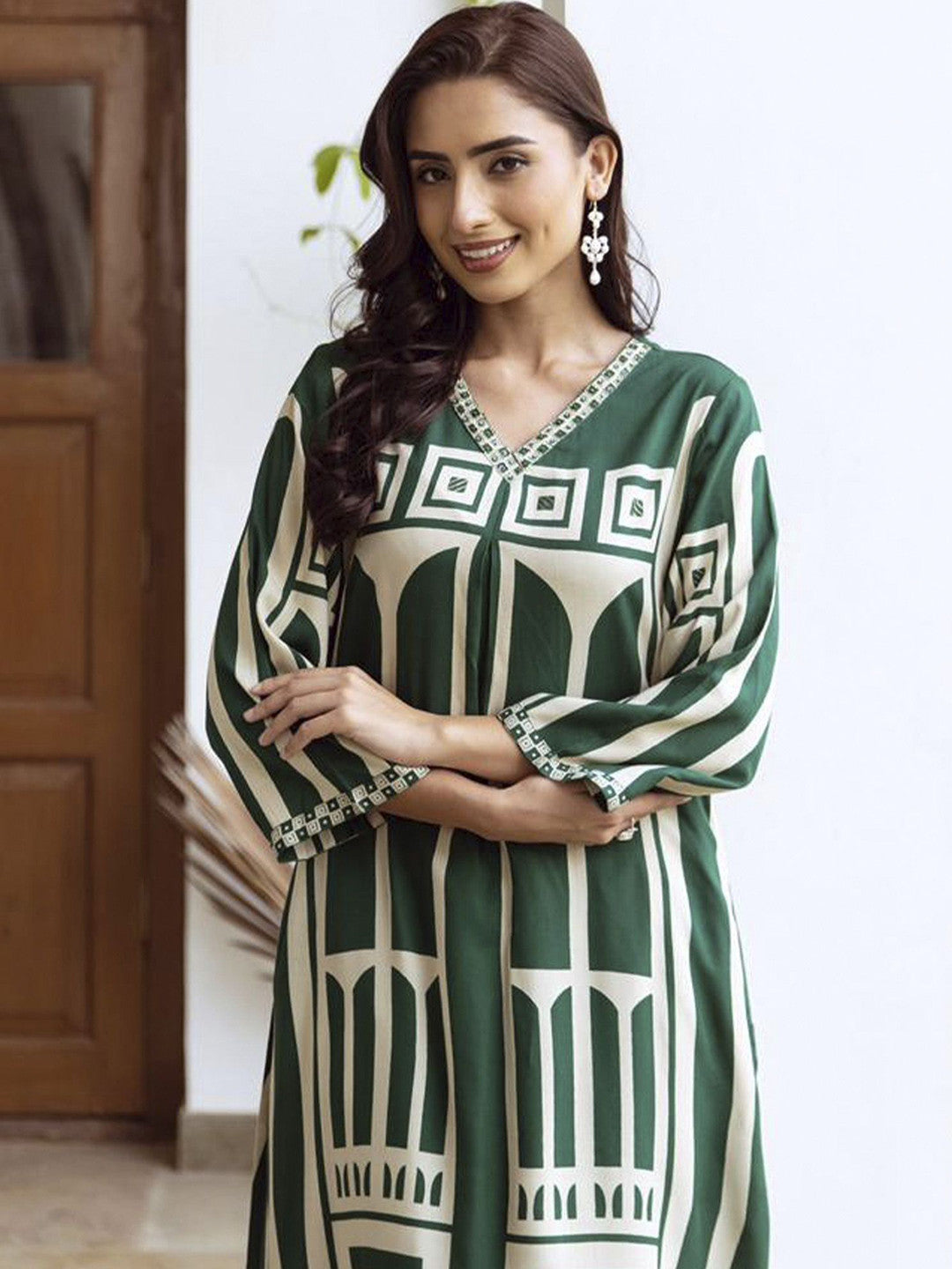 Geometric Printed Kurta with Palazzos
