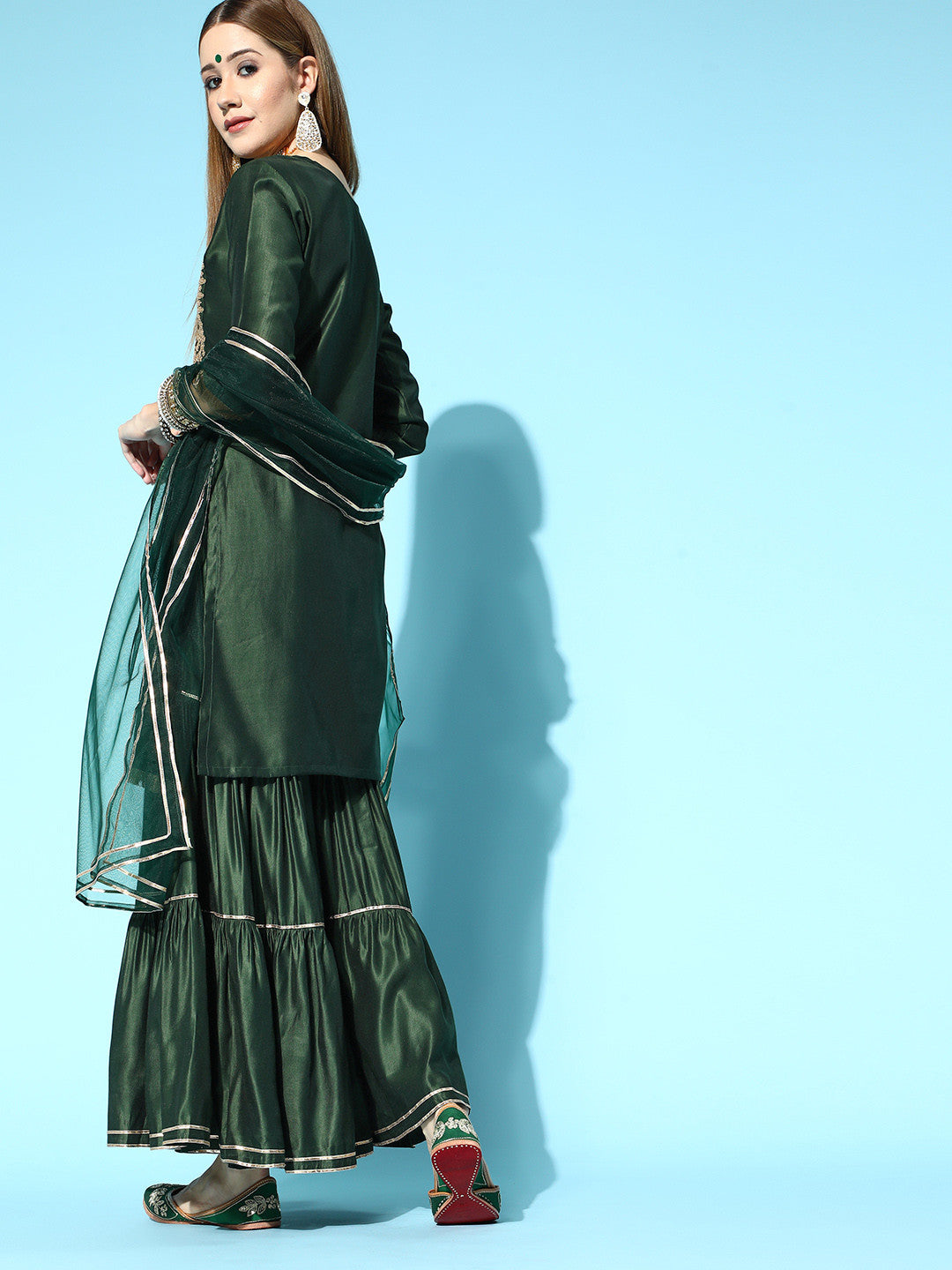 Ethnic Motifs Liva Kurta Set
