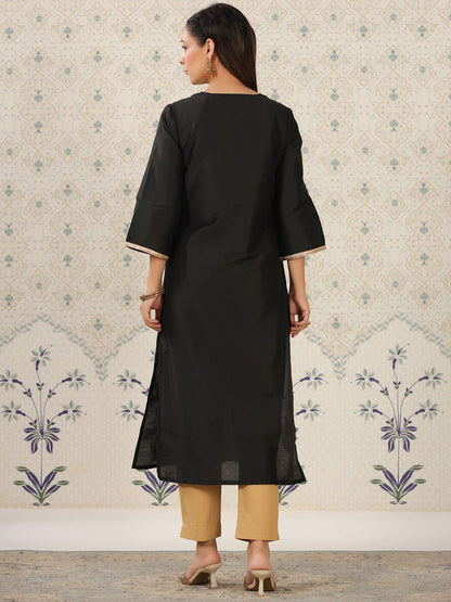 Dhiyona OD  V-Neck Flared Sleeves Straight Kurta