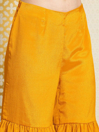 Dhiyona PD Women Women Ethnic Motifs Sequinned Jashn Kurta with Sharara & With Dupatta