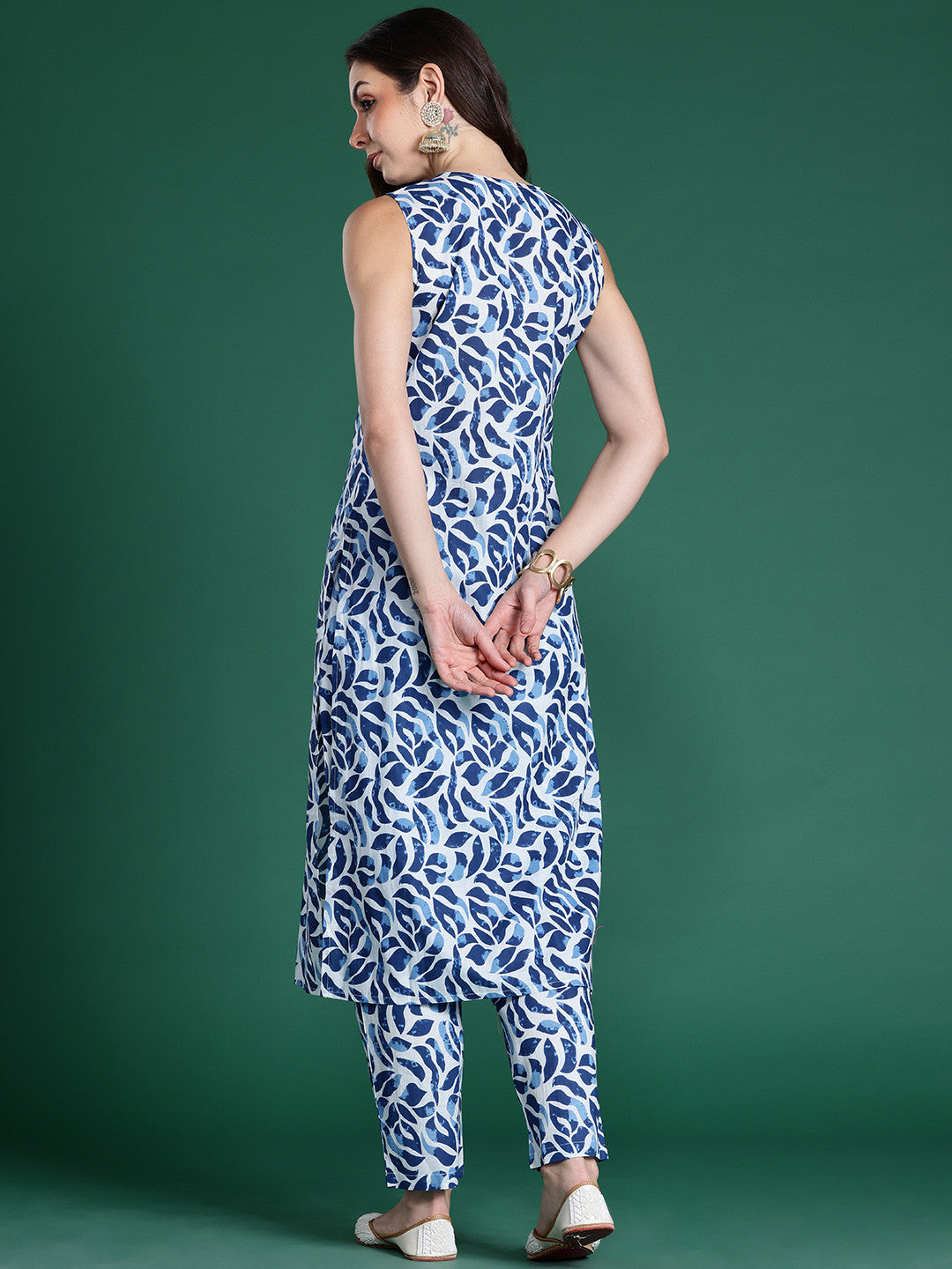 Printed Pure Cotton Kurta with Trousers