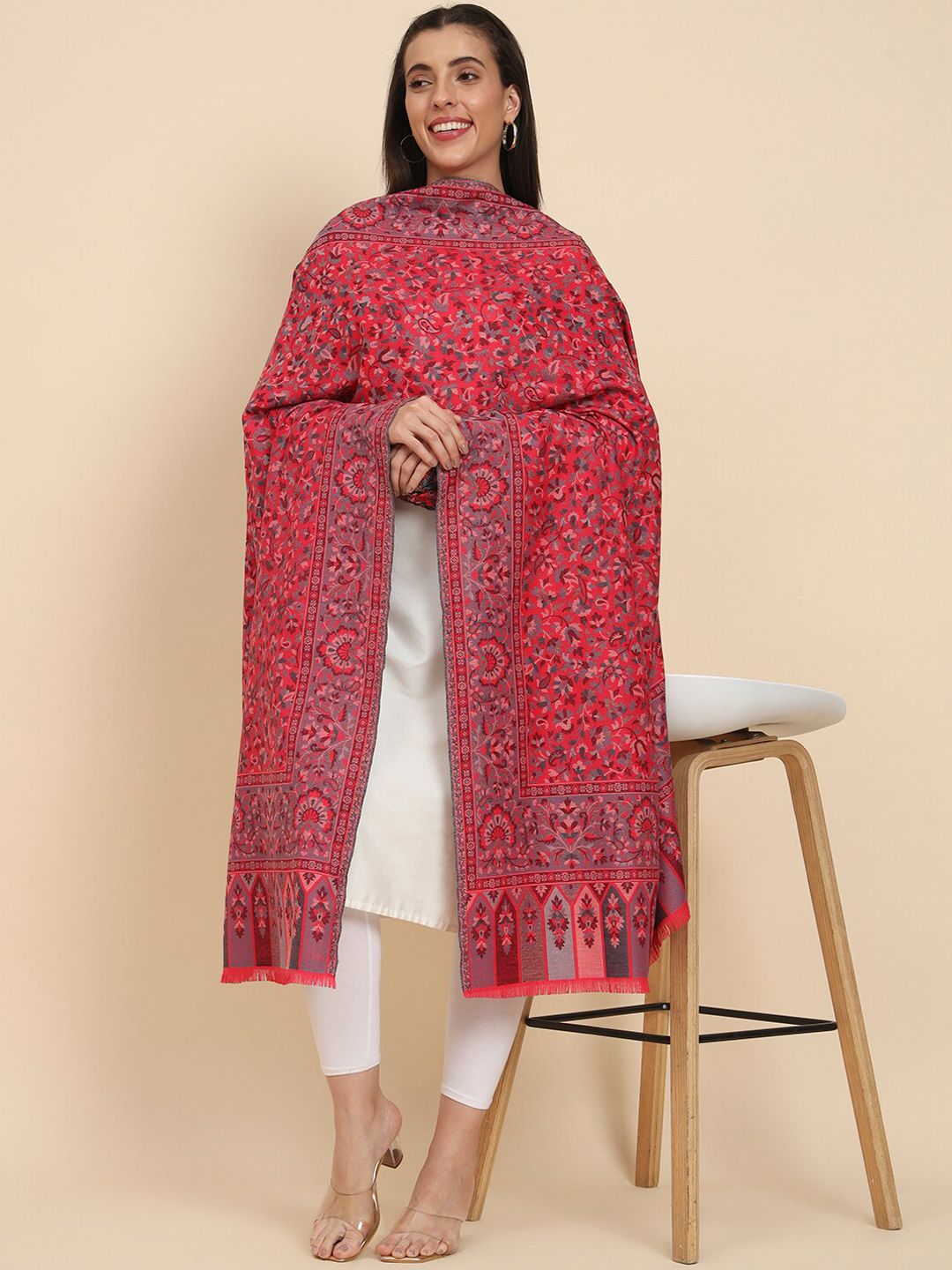 Dhiyona PA Floral Woven Design Shawl