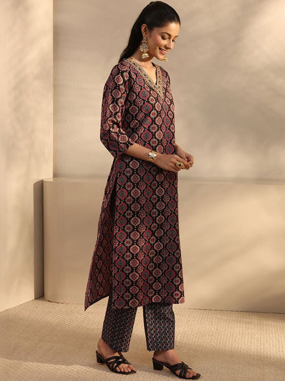 Women Ethnic Motifs Printed Regular Kurta with Trousers & With Dupatta