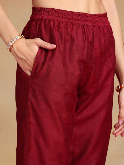 Dhiyona KL Ethnic Motifs Regular Kurta with Trousers & Dupatta