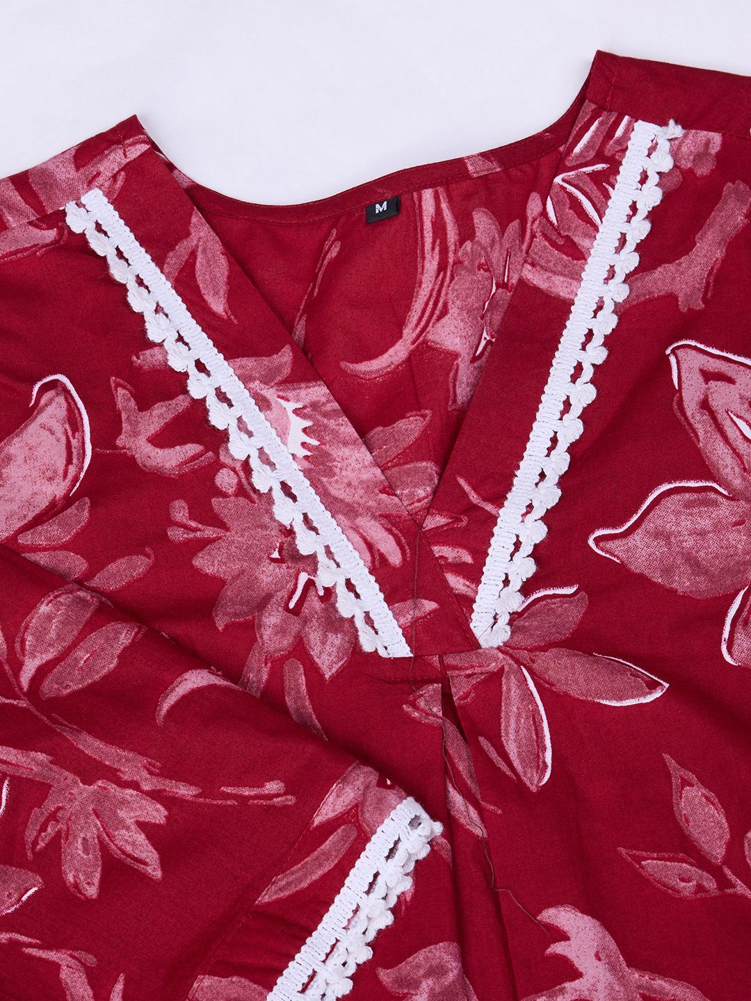 Dhiyona OD  Floral Printed Pure Cotton Straight Kurta