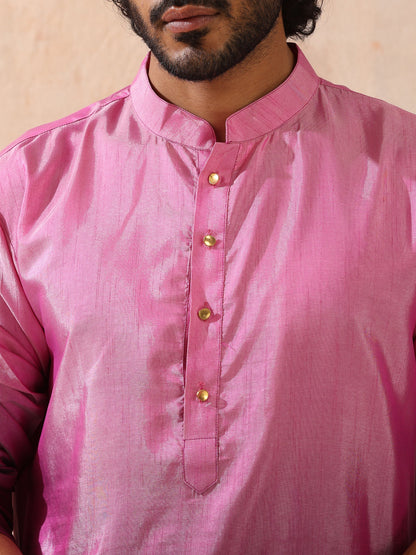 Dhiyona ST Mens Ombre Shades of Pink Kurta
