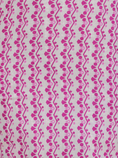 Women's Cotton Pink Straight Kurta