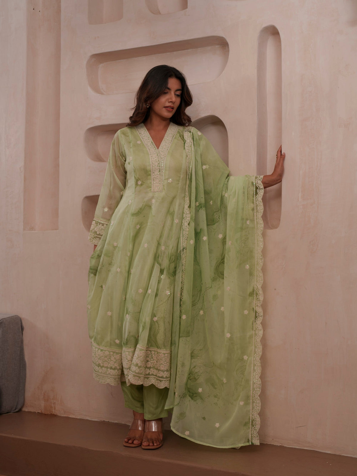 Tashvika fern Premium Suit Set
