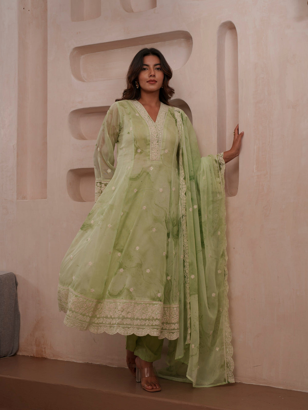 Tashvika fern Premium Suit Set