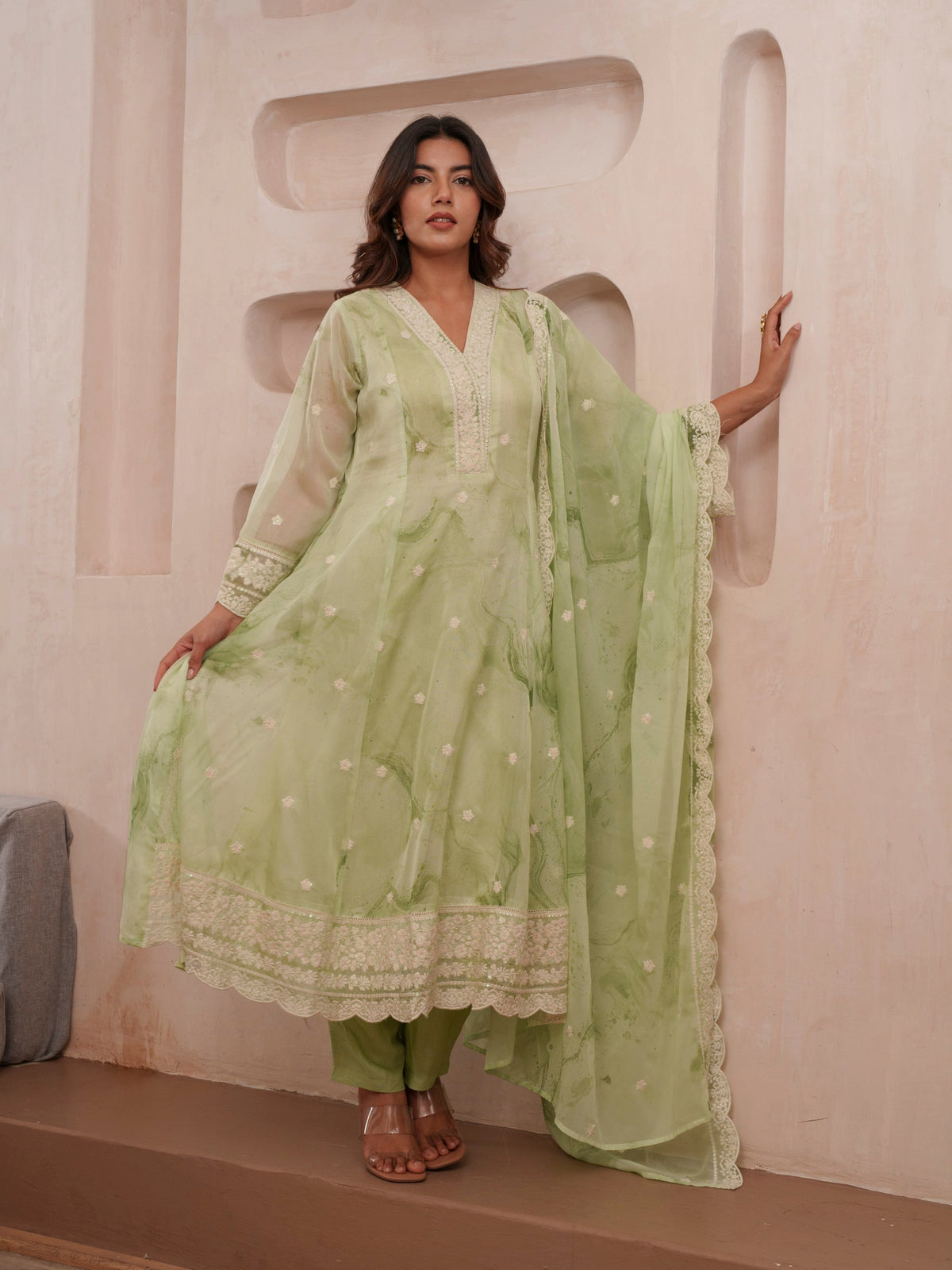 Tashvika fern Premium Suit Set