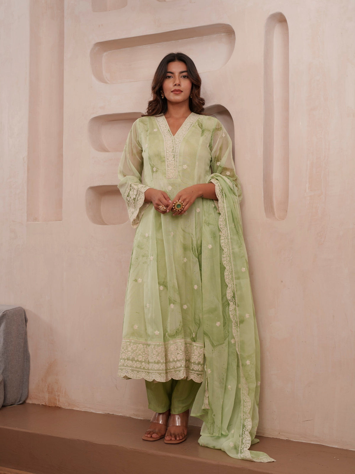 Tashvika fern Premium Suit Set