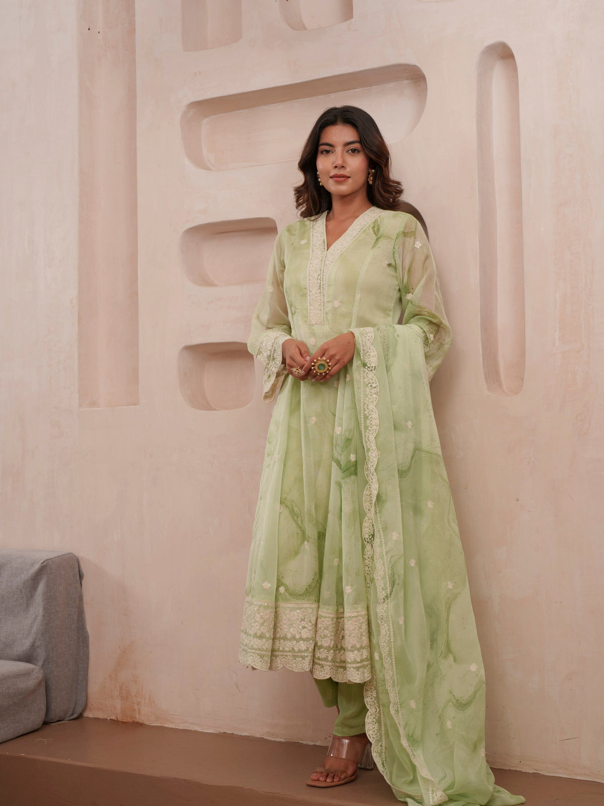 Tashvika fern Premium Suit Set
