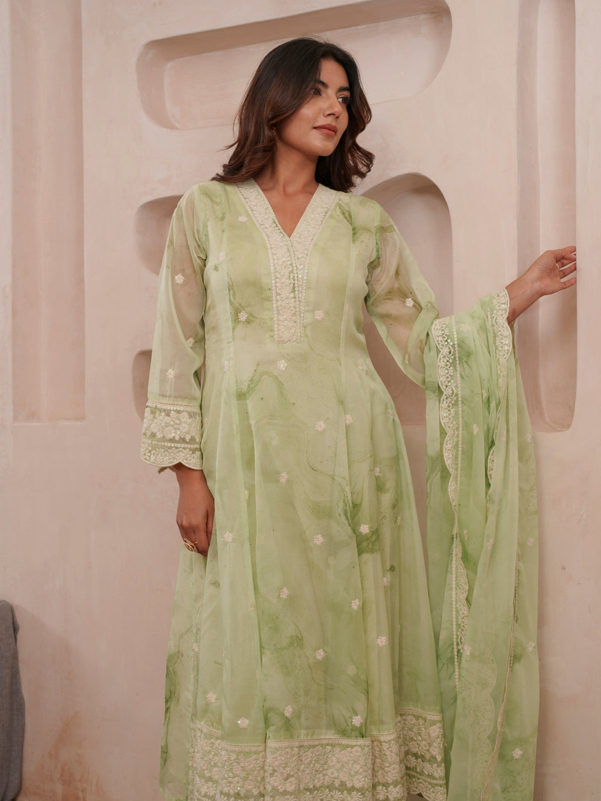 Tashvika fern Premium Suit Set