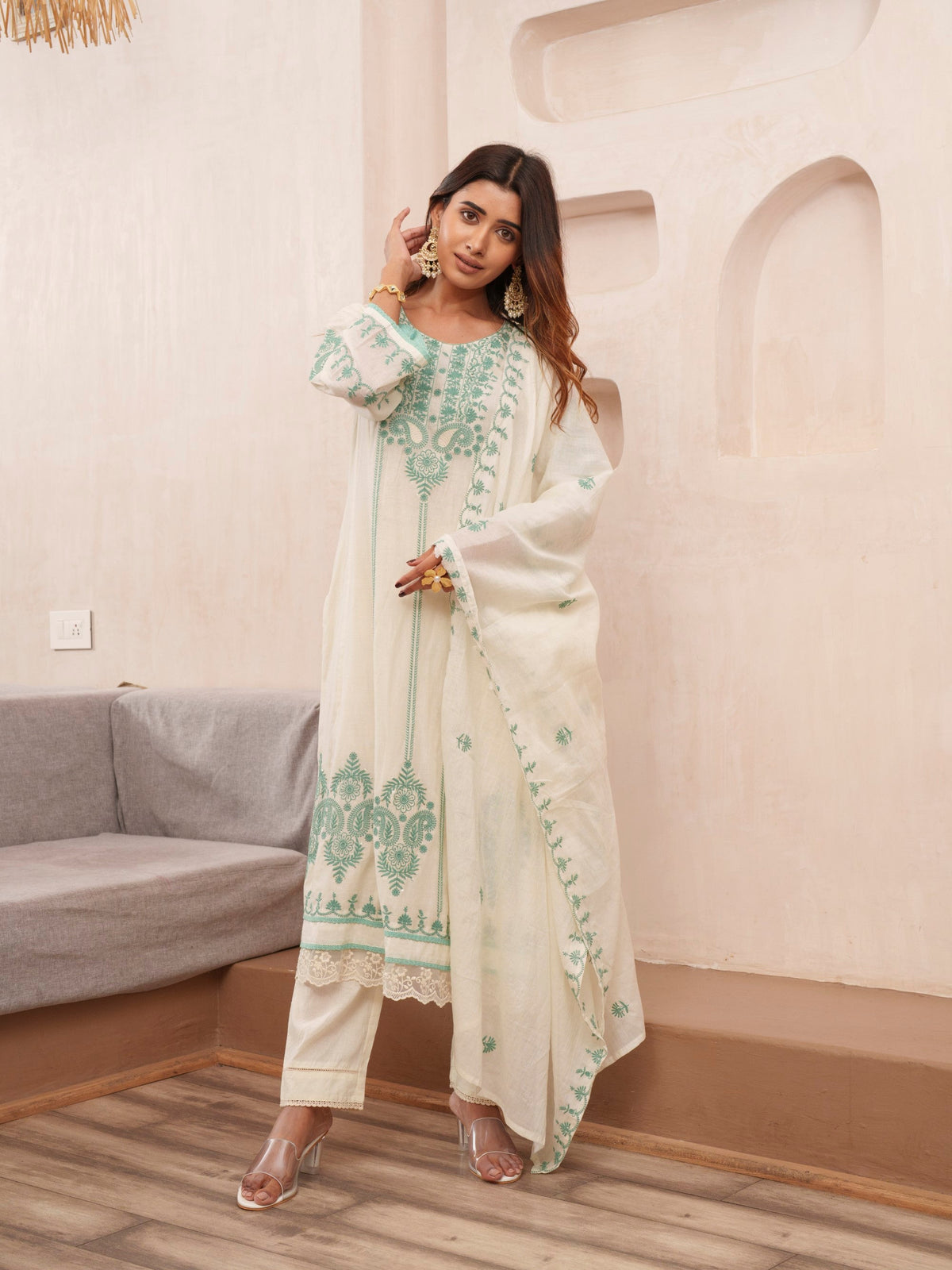 Tashvika Misriteal Cotton Embroidered Lawn Suit set