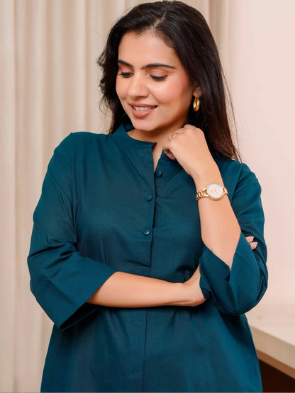 Women Regular Pure Cotton Kurta with Patiala