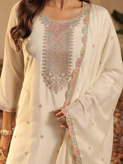 Dhiyona IE Women Ethnic Motifs Embroidered Kurta with Sharara