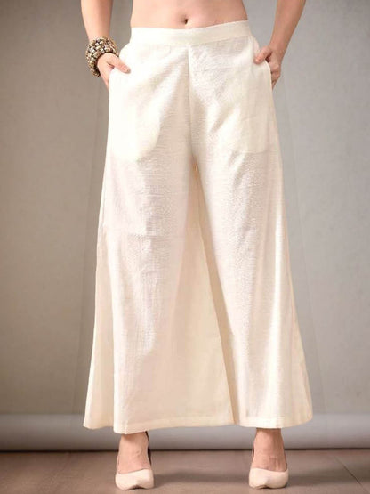 Mandarin Collar Sleeveless Gotta Patti Straight Kurta With Palazzo
