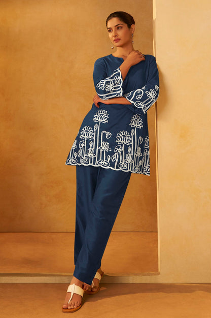 Trisha Azure Cotton Co-ord Set