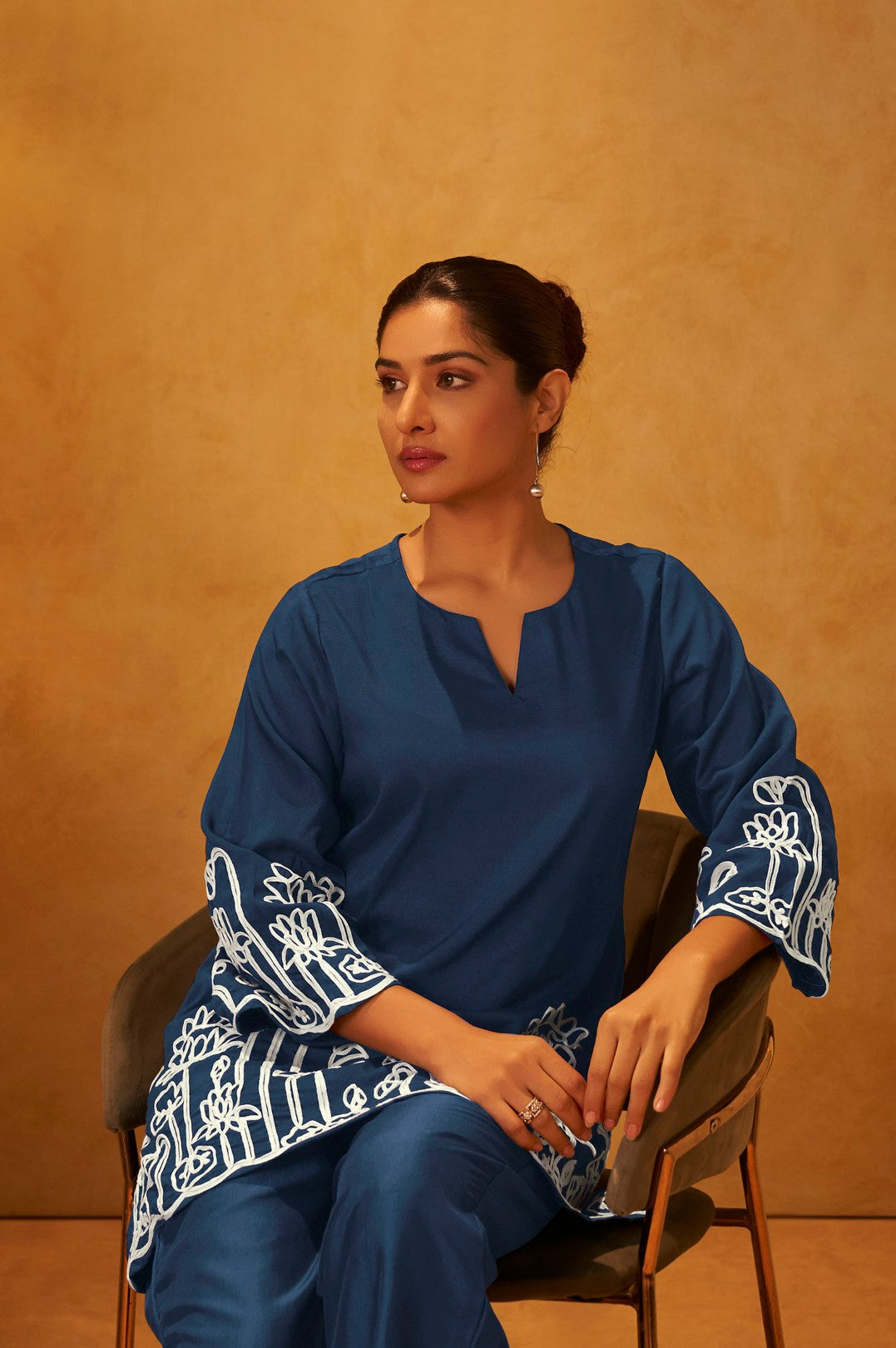 Trisha Azure Cotton Co-ord Set