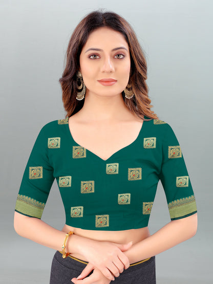 Dhiyona GR Women's Aksaya Spring Green Organza Saree