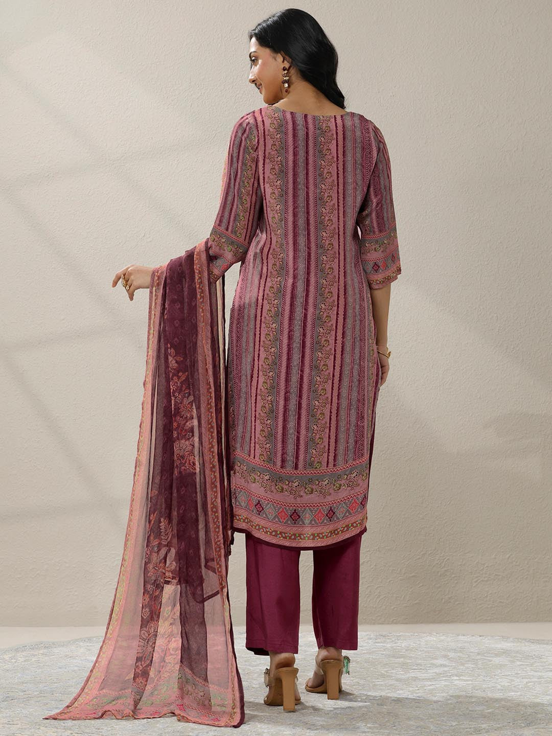 Ethnic Motif Printed Embellished Kurta Set
