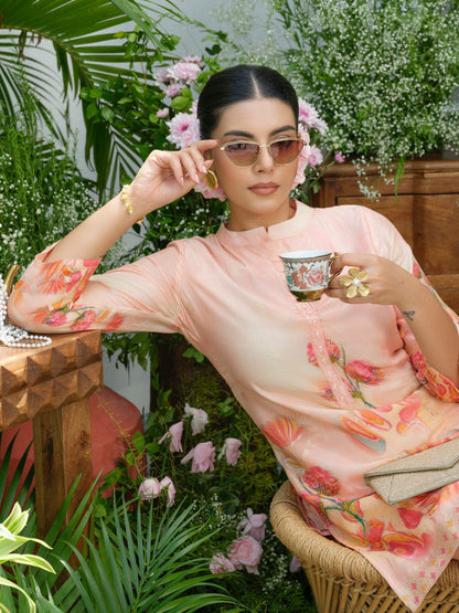 Palash Salmon Premium Co-ord Set