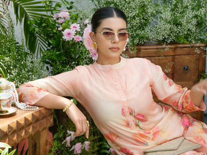 Palash Salmon Premium Co-ord Set