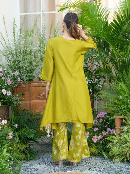 Meera Fern Fusion Set with Jacquard Pants