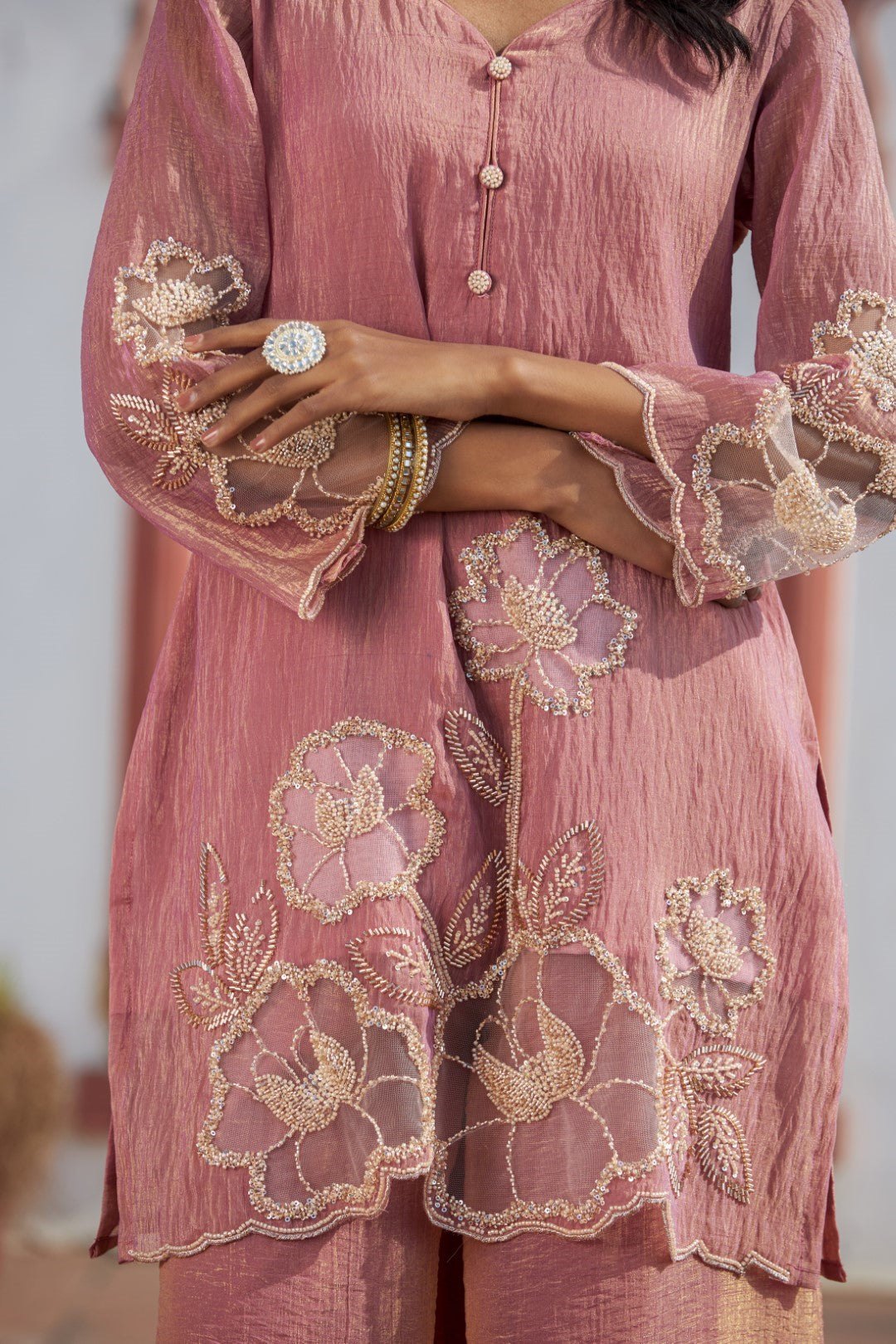 Mihika peony full work suit set