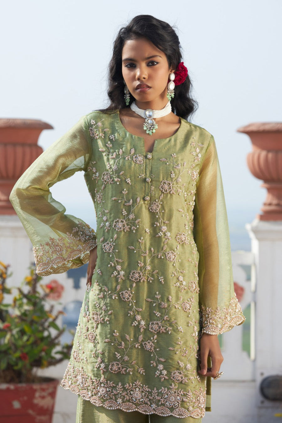 Mihika shamrock full work suit set
