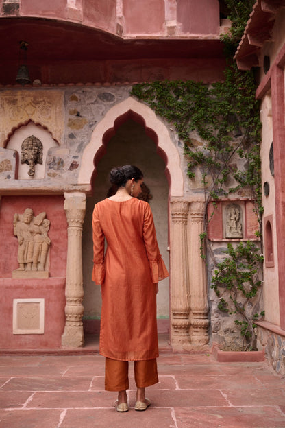 Sangini Apricot Premium Suit set