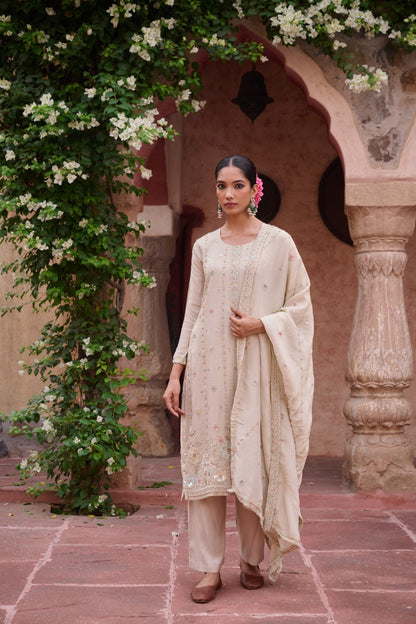 Gaurisha Daisy Full work Premium Suit Set