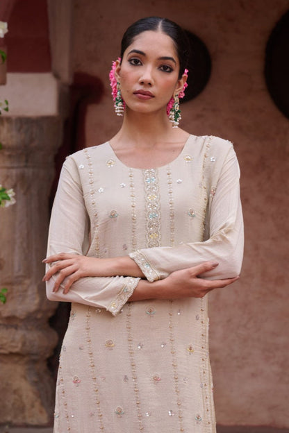Gaurisha Daisy Full work Premium Suit Set