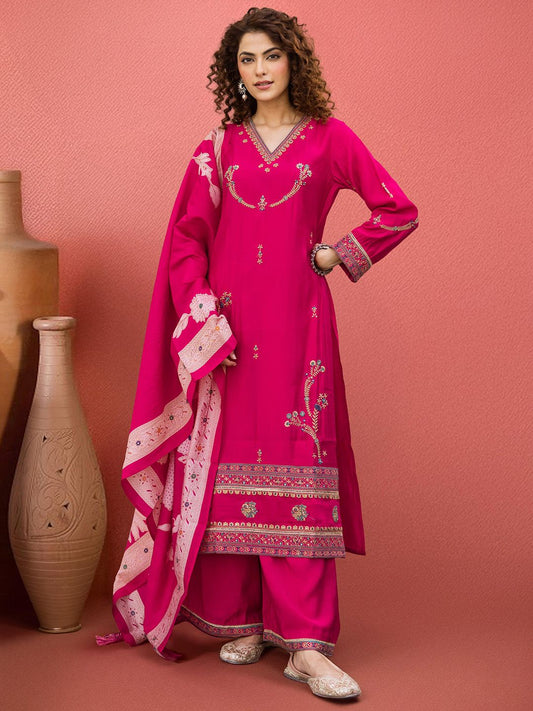 Dhiyona SN Women Ethnic Motifs Kurta with Palazzos & Dupatta