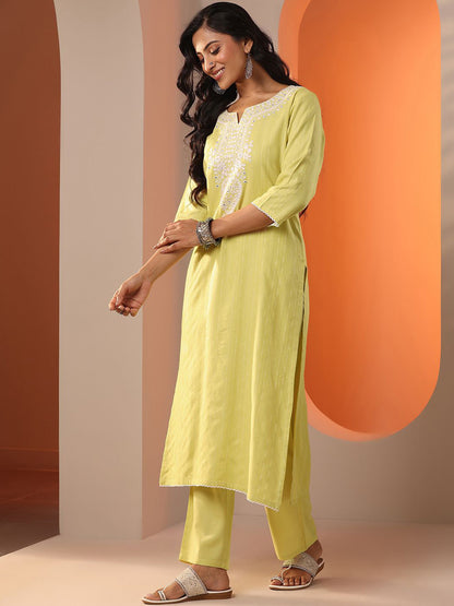 Women Floral Embroidered Regular Mirror Work Kurta with Trousers & Dupatta
