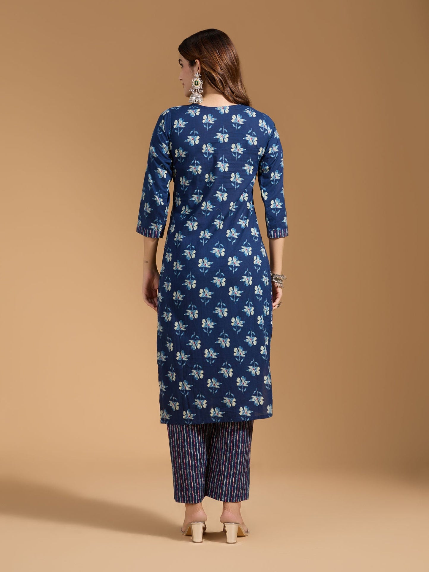 Dhiyona RV Women's Exclusive Soft Cotton Fabric Printed Kurtaset With Dupatta