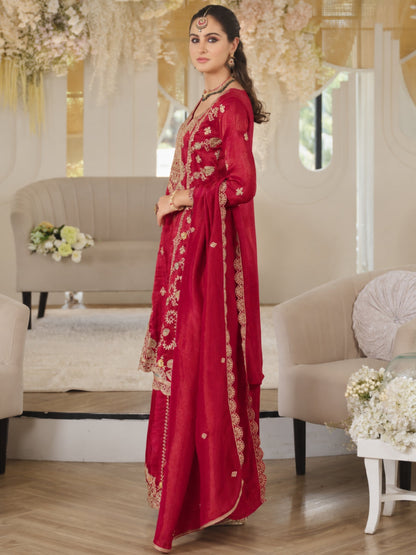 Areesa Scarlet Full Work Suit Set