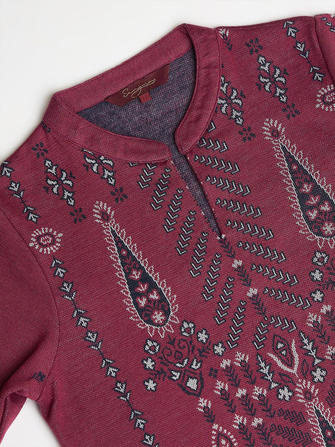 Women Winter Ethnic Motifs Printed Regular Kurta With Trousers & Dupatta