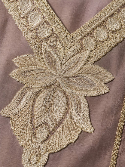 Avira blush embroidery kurta pant set
