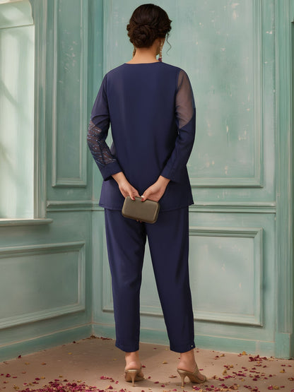 Avira Cobalt Handwork Co-Ord Set