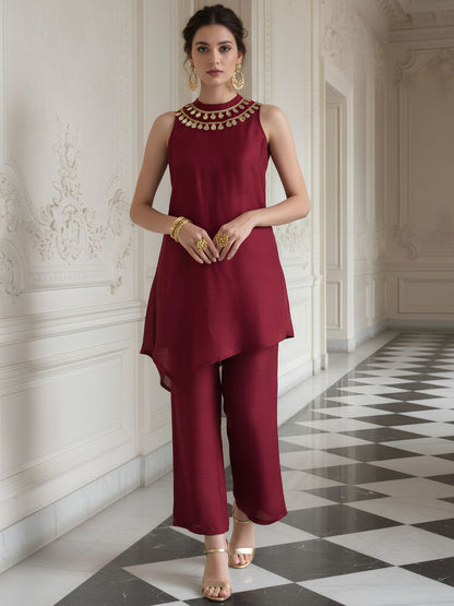Avira garnet festive co-ord set