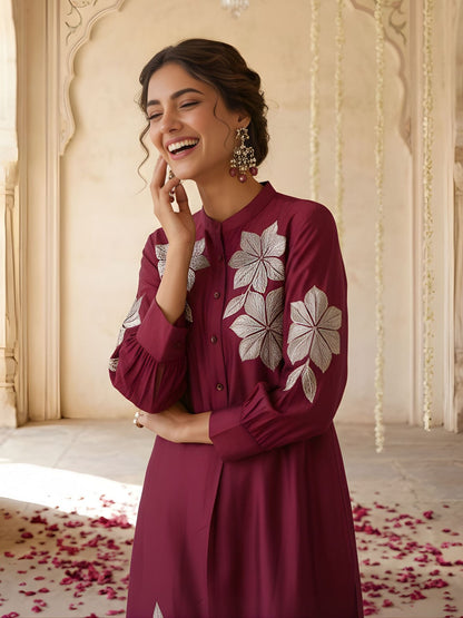 Avira Jam Embroidery Co-Ord Set