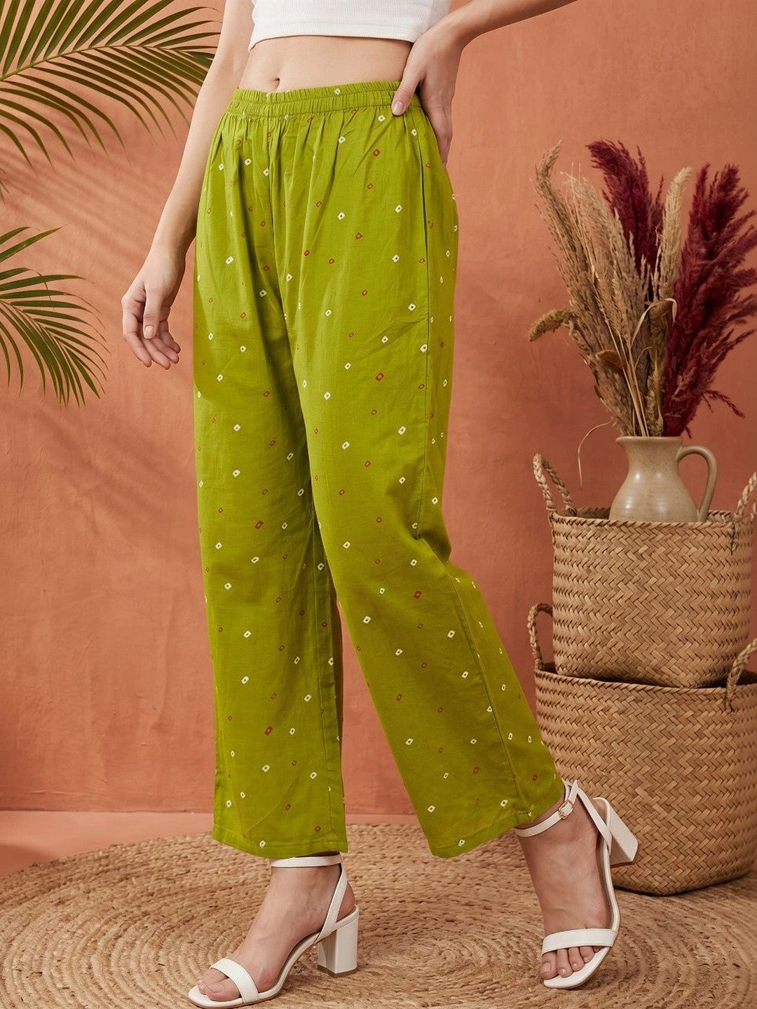 Women Ethnic Motifs Printed Regular Pure Cotton Kurta with Trousers & With Dupatta