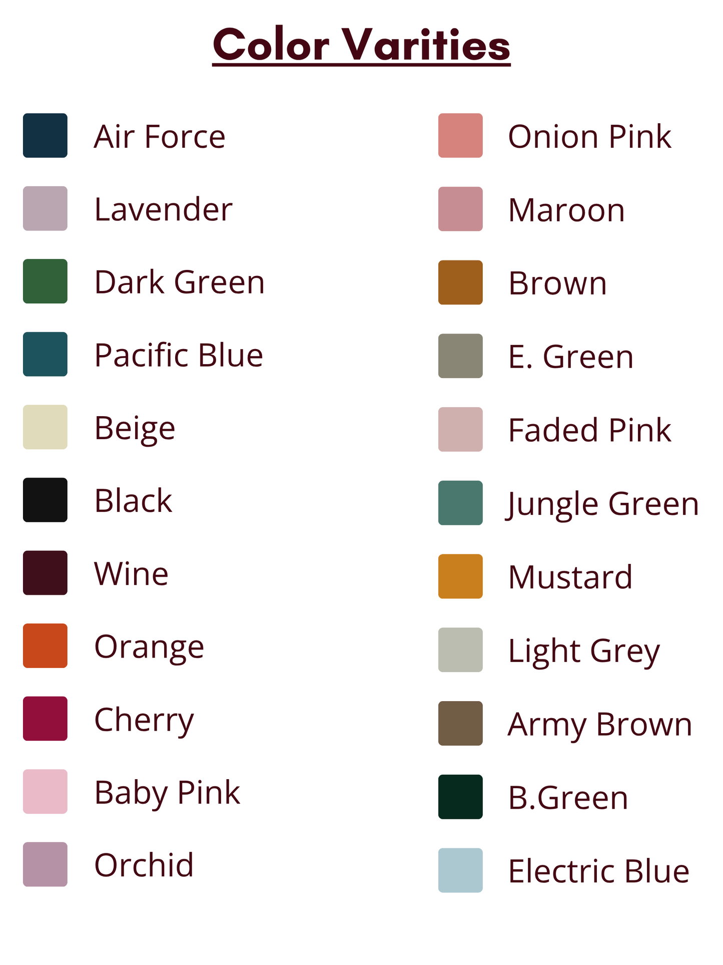 Dhiyona ST Petticoat Color Selection
