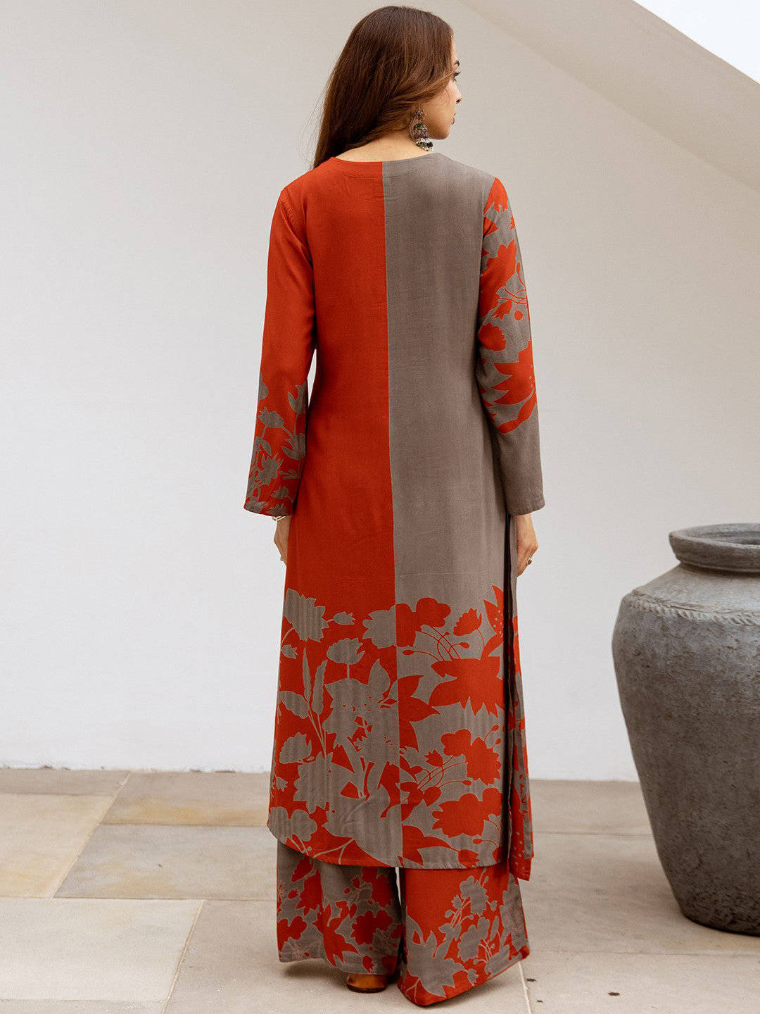Women Floral Printed Kurta with Palazzo