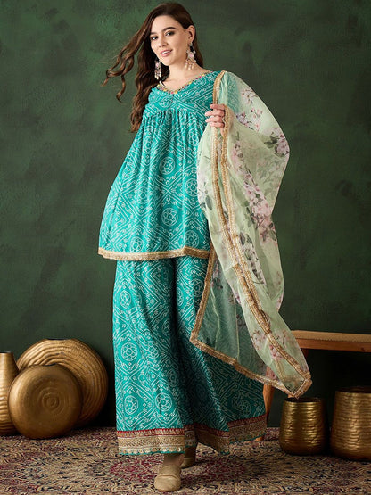Dhiyona SN Bandhani Printed Kurta Sets