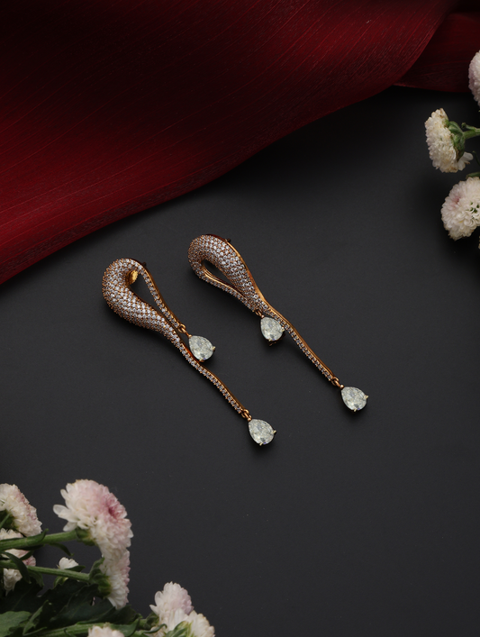 Dhiyona ST Transparent Dew Drop Earring